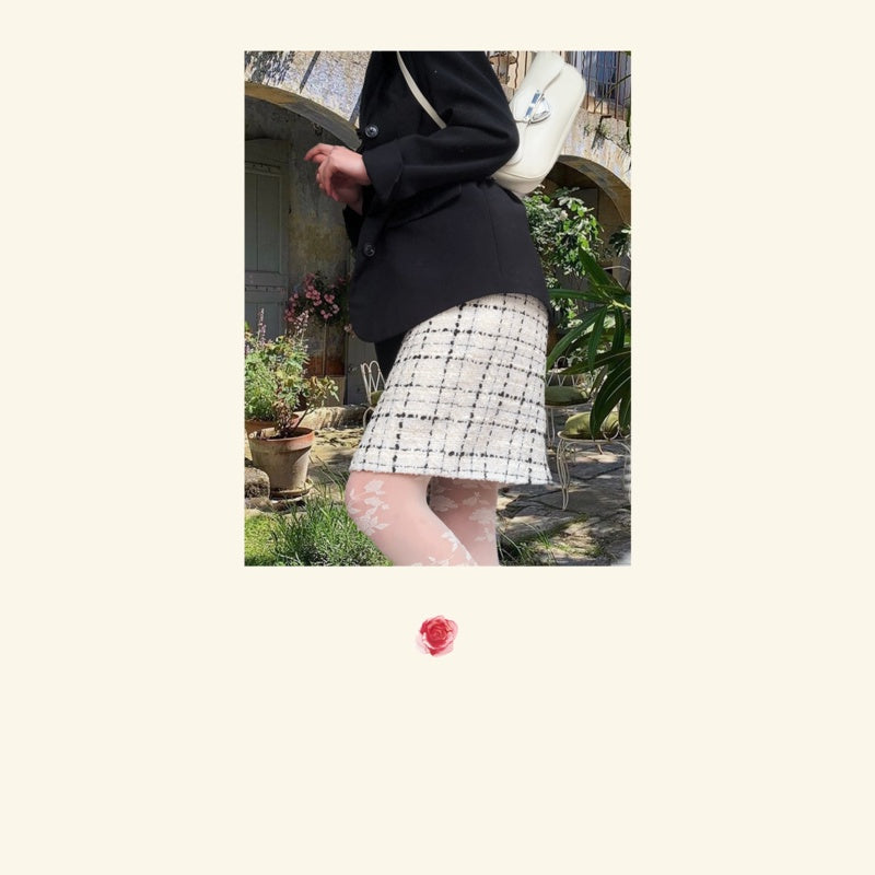 Vintage Rose Print Lace Pantyhose Tights