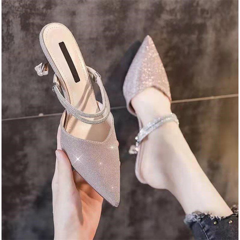 Baotou Sandals Stiletto Heels