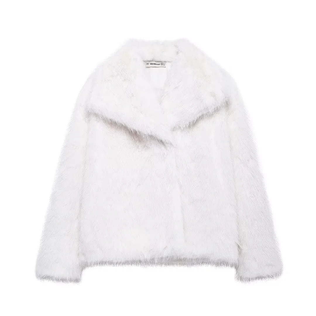Faux Fur Fluffy Short Jacket