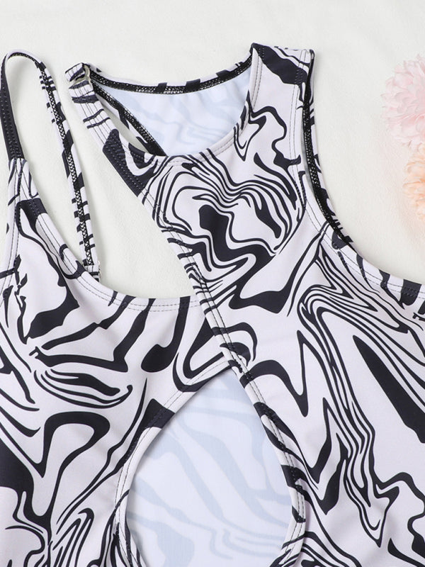 Hollow One Shoulder Swimsuit - Arabella's Couture