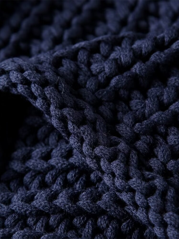 Chaqueta de punto gruesa de manga larga