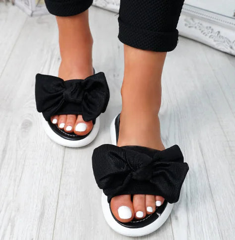 Big Bow Flat Sandals