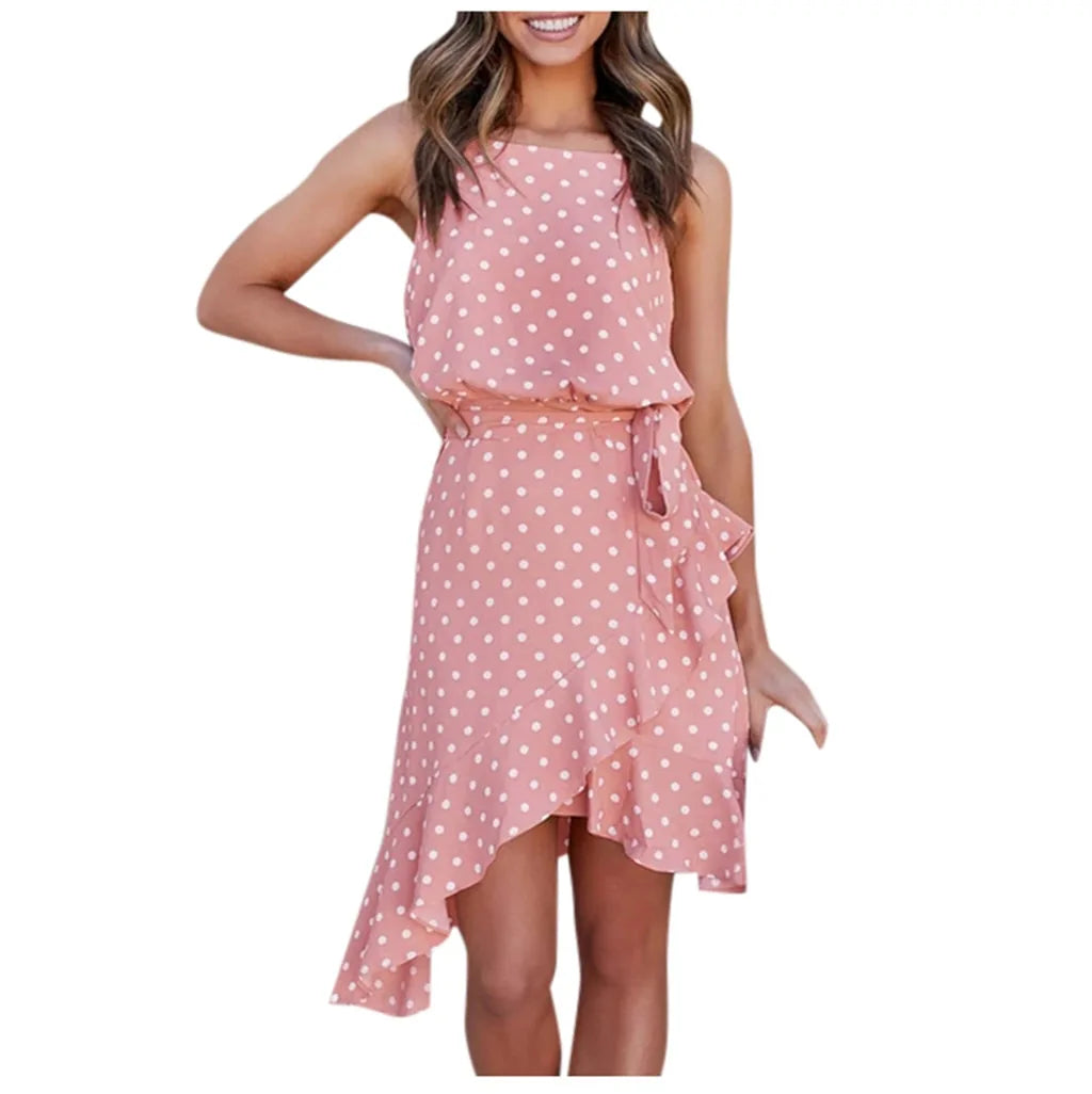 Polka Dot Ruffle Dress