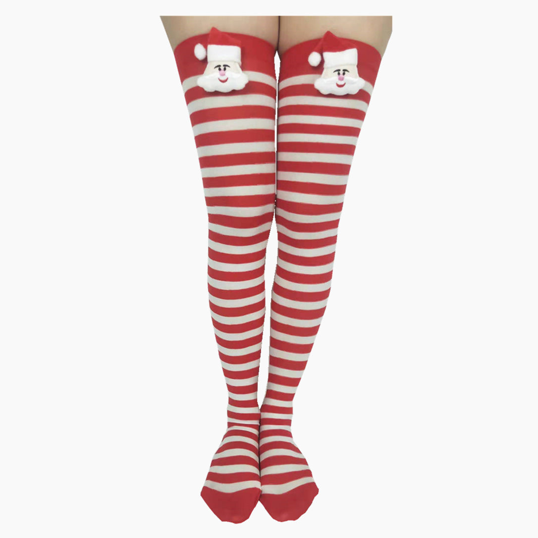 Christmas Bow Long Socks