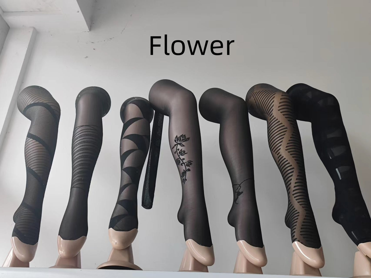 Square Grid Print Pantyhose Tights
