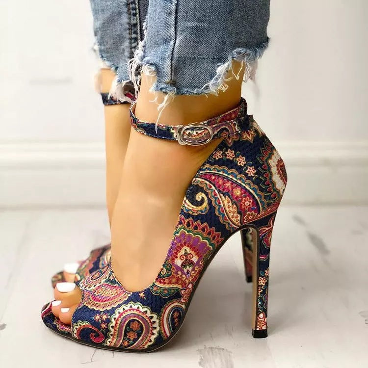 Print High Heel Shoes