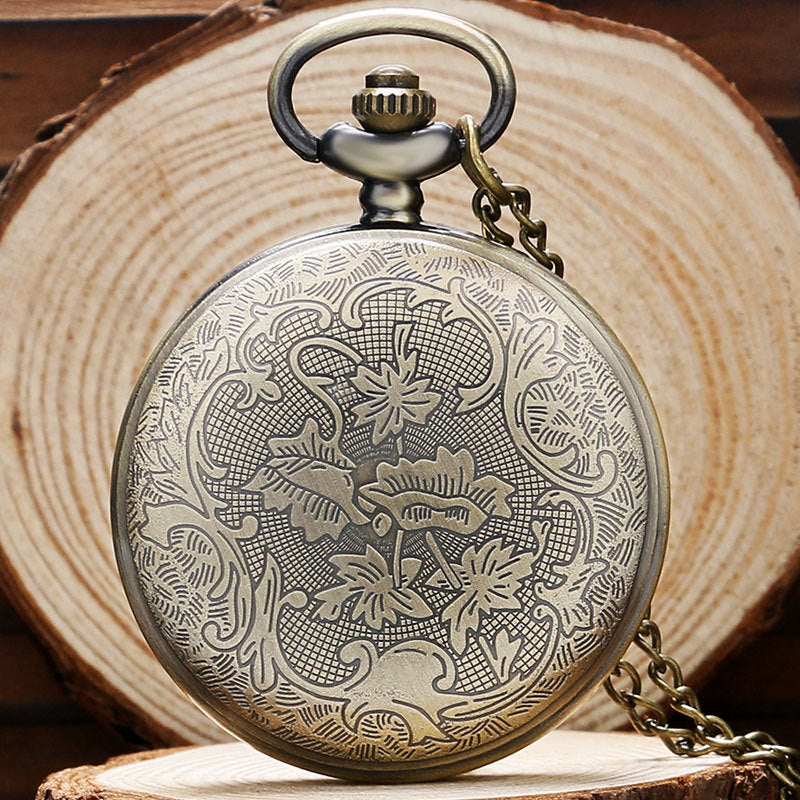 Diamond Flower Pocket Watch