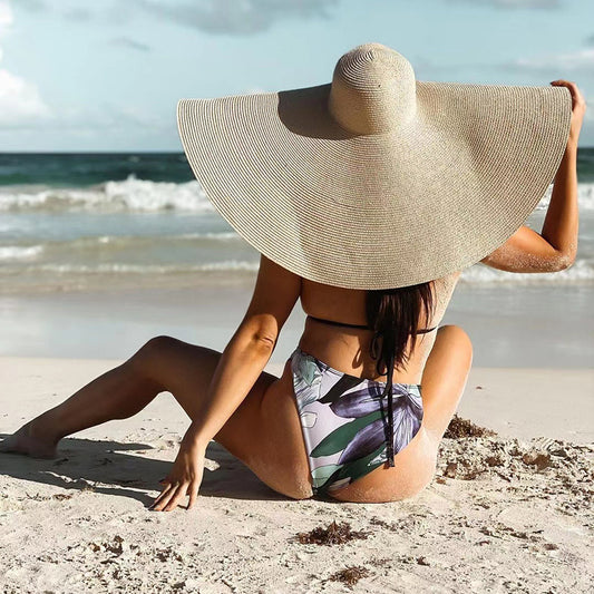 Wide Brim Oversized Large Straw Hat