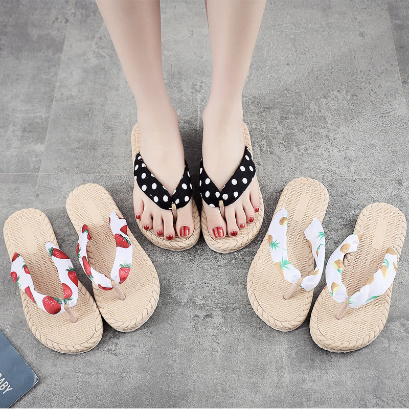 Cloth Flip-Flop Sandals