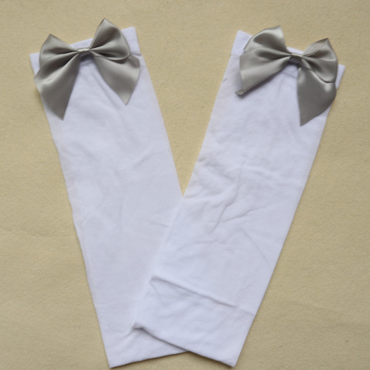 Bowknot Thigh High Socks