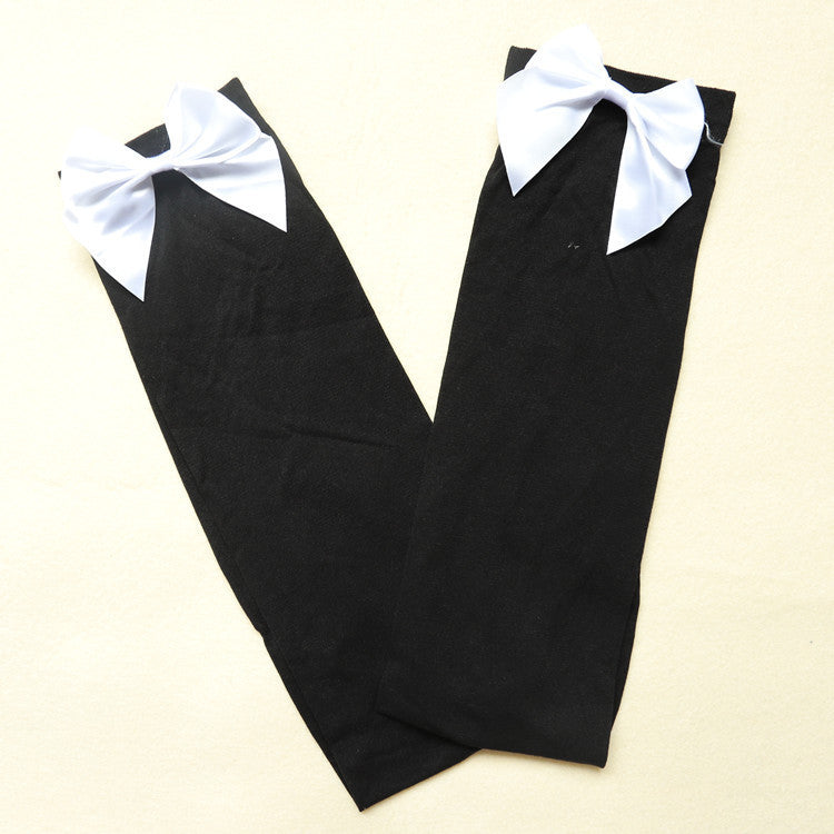 Bowknot Thigh High Socks
