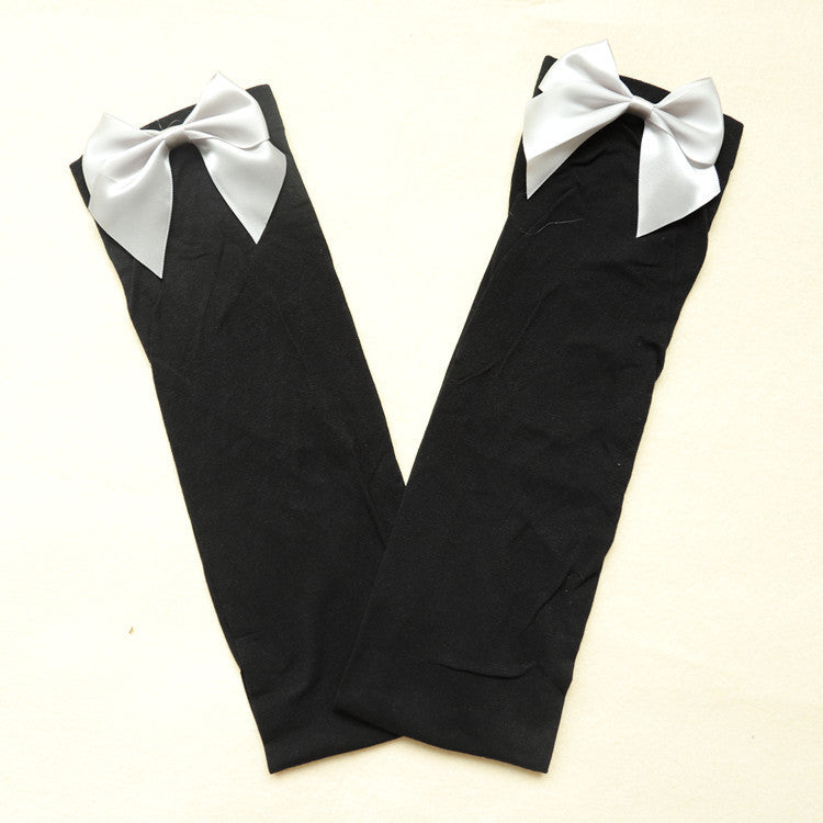 Bowknot Thigh High Socks