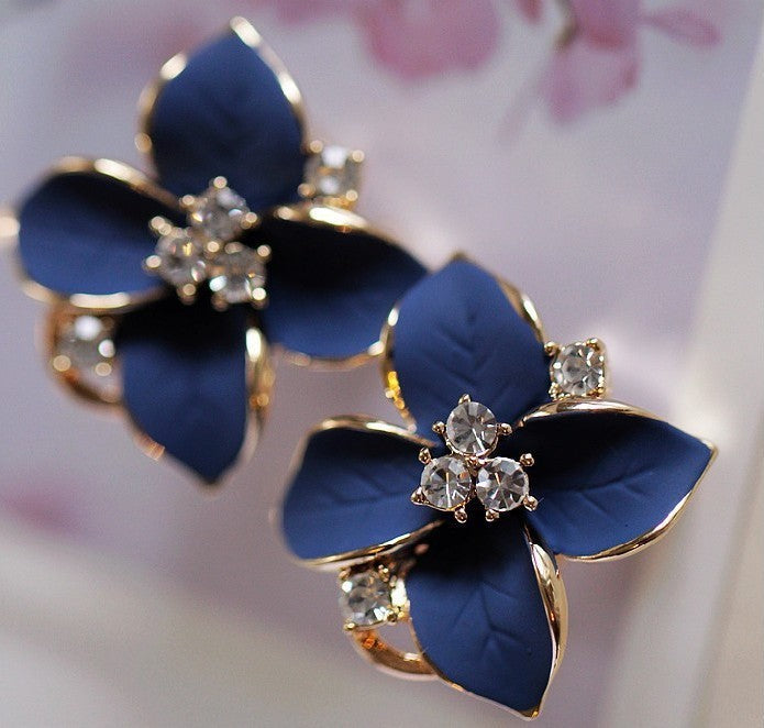 Flower Clip On Earrings