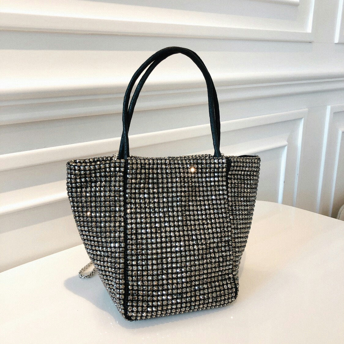 Rhinestone Chain Shoulder Bag