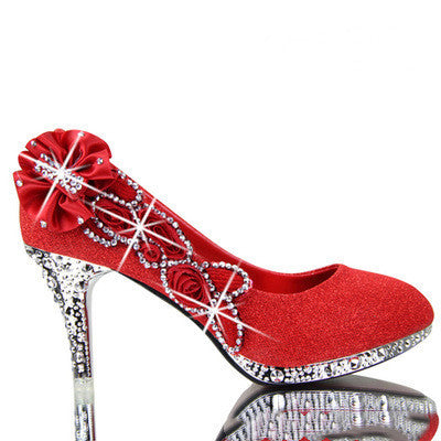 Sequin High Heeled Shoes