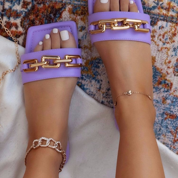 Chain sandals