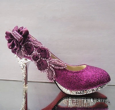 Sequin High Heeled Shoes