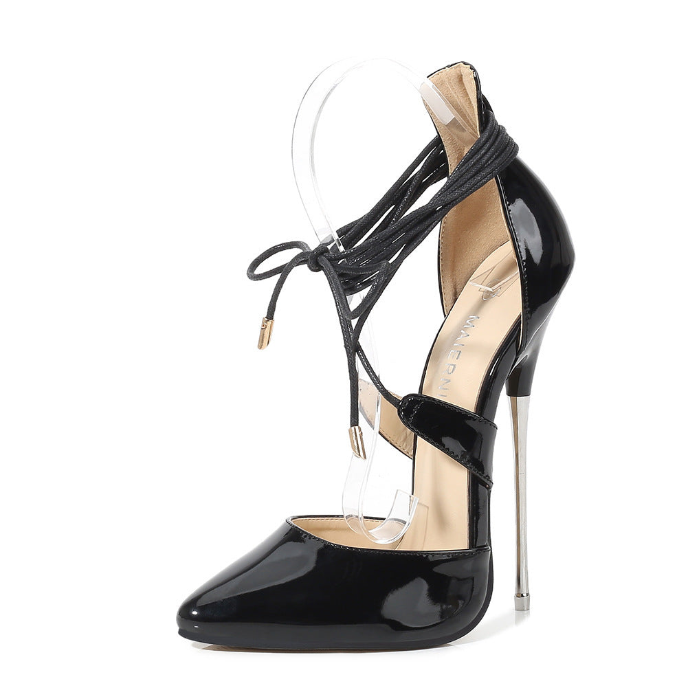 Strappy High-heeled Shoes