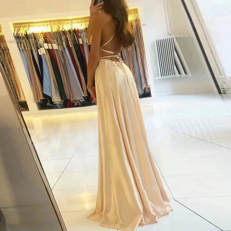 Satin Maxikleid