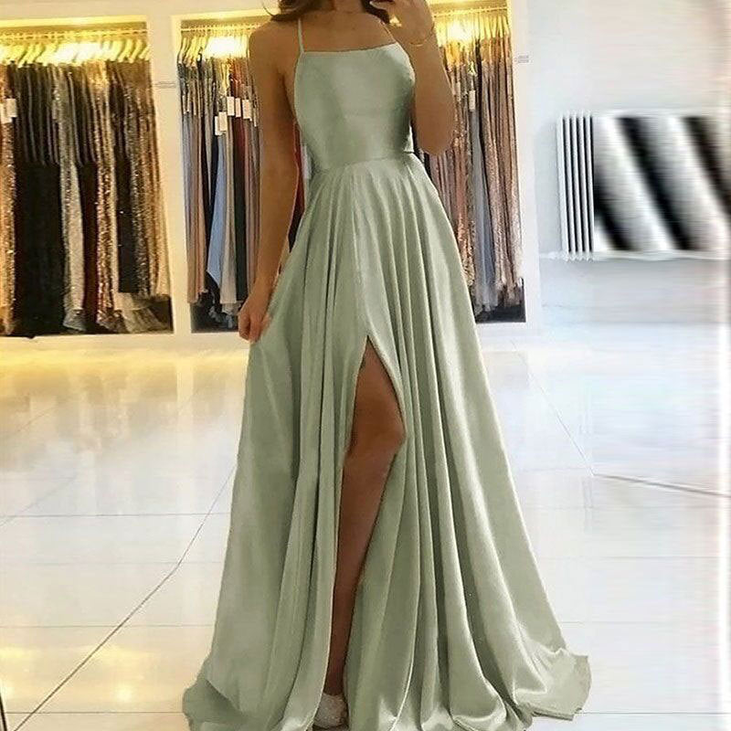 Satin Maxi Dress