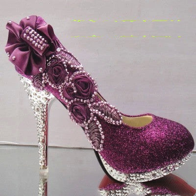 Sequin High Heeled Shoes