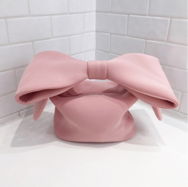 Large Bow Cloth Handbag