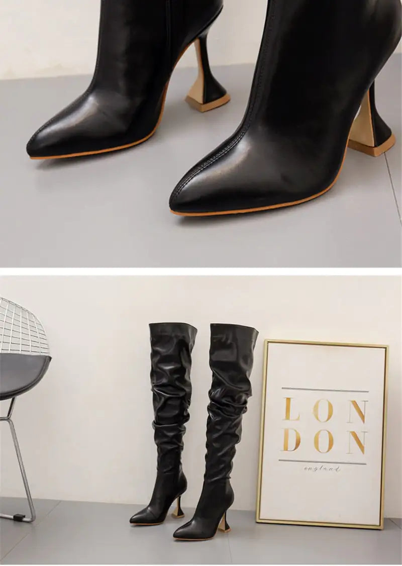 Over The Knee High Heel Boots