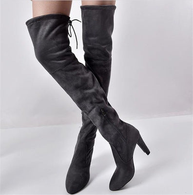 Suede Over The Knees Boots