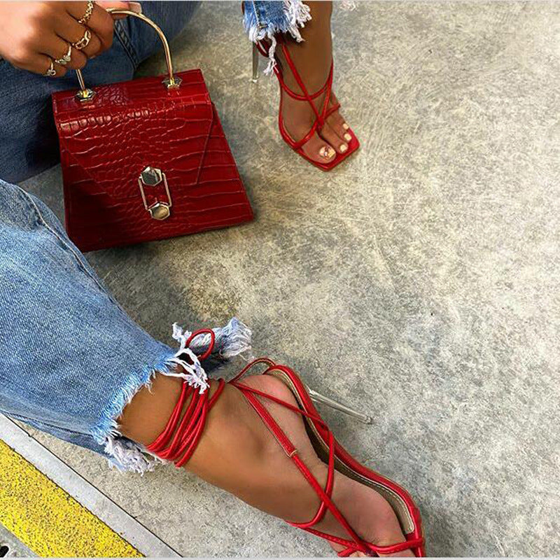 Strappy Stiletto Sandals