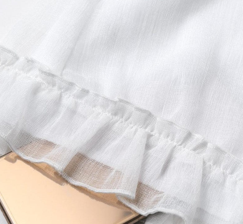 Bow Tie Hollow Lace-trim Shorts Jumpsuit