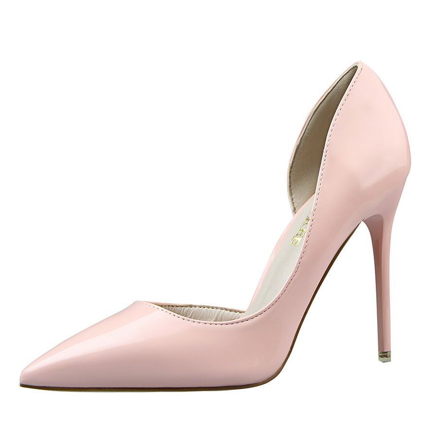 Patent Leather High Heeled Shoes