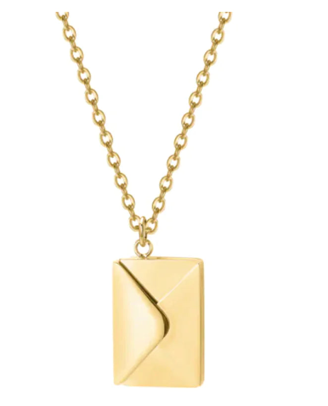 Envelope Pendant Necklace