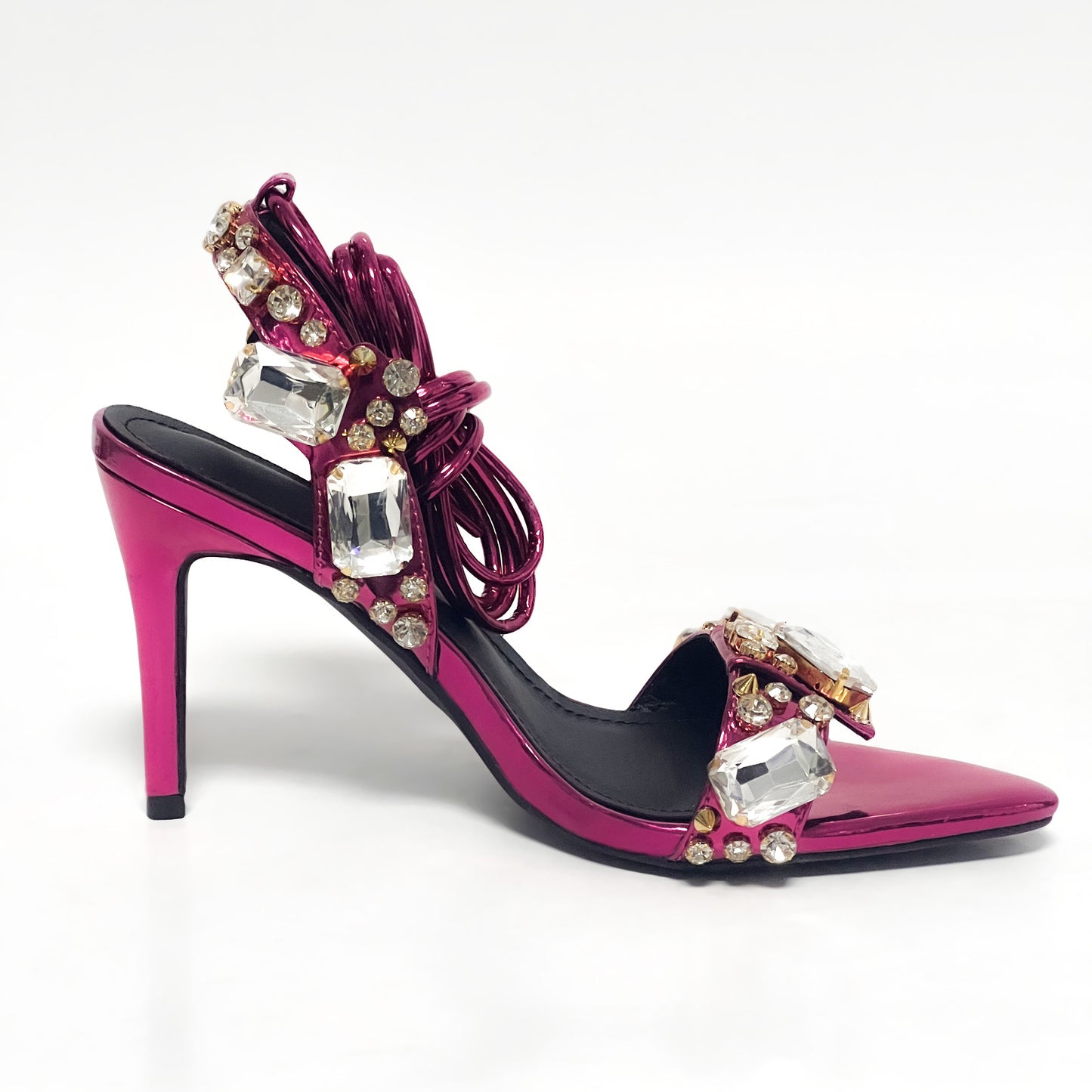 Rhinestone Wrap Stiletto Heels