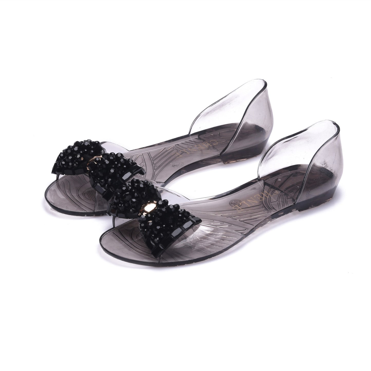 Transparent Flat Jelly Shoes