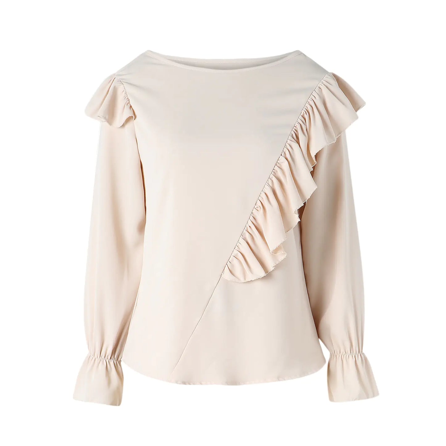 Ruffle Long Sleeve Blouse