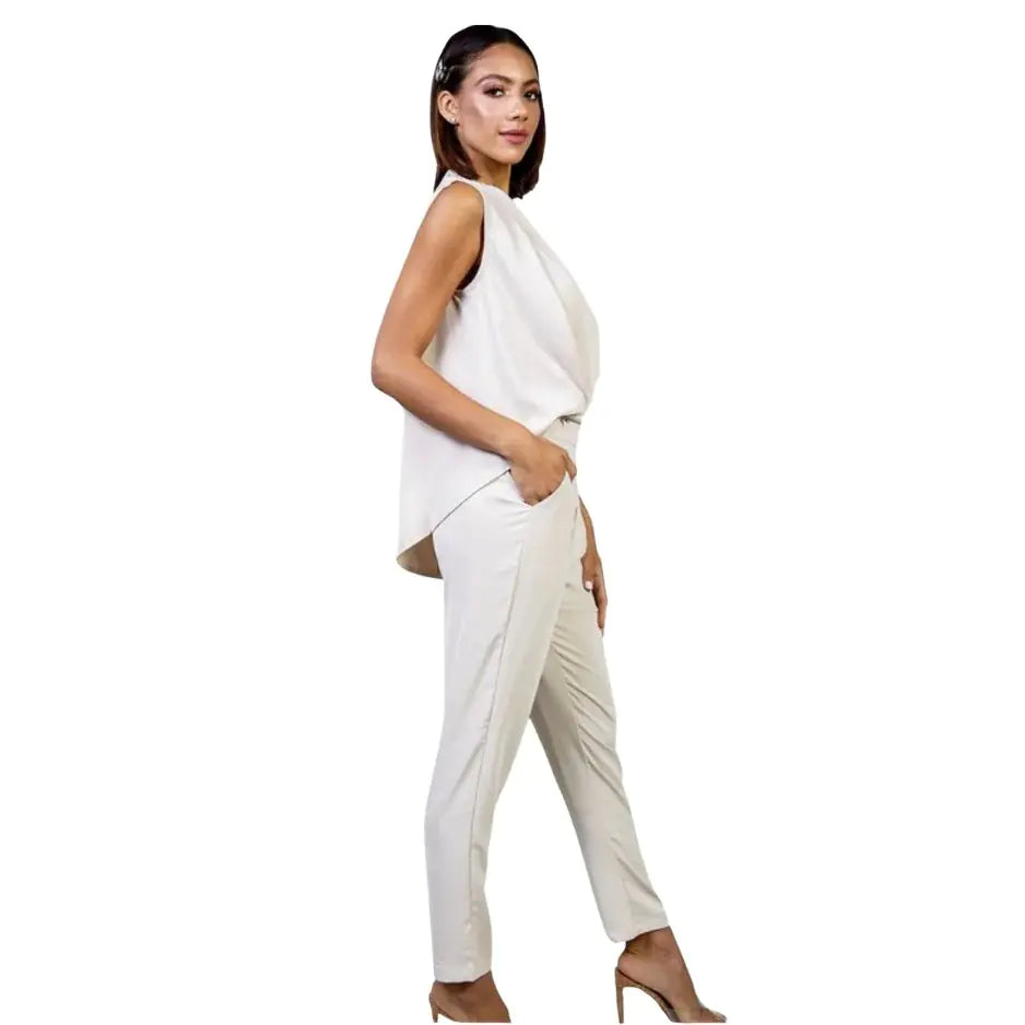 V-Neck Jumpsuit