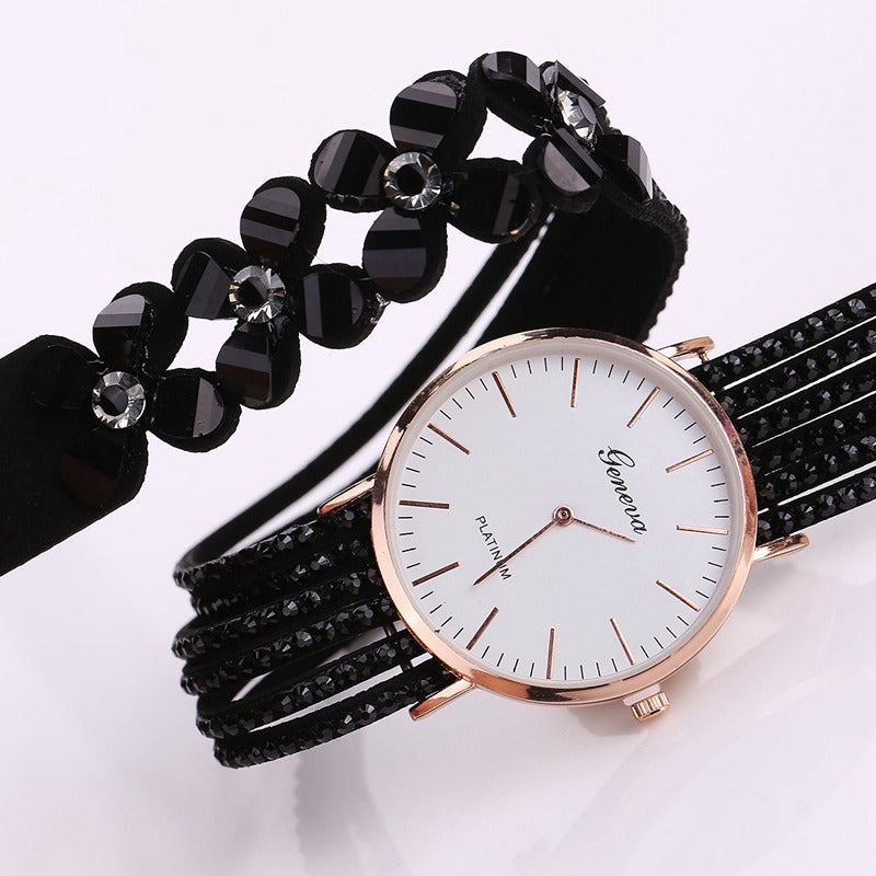 Geneva Flowers Bracelet Watch