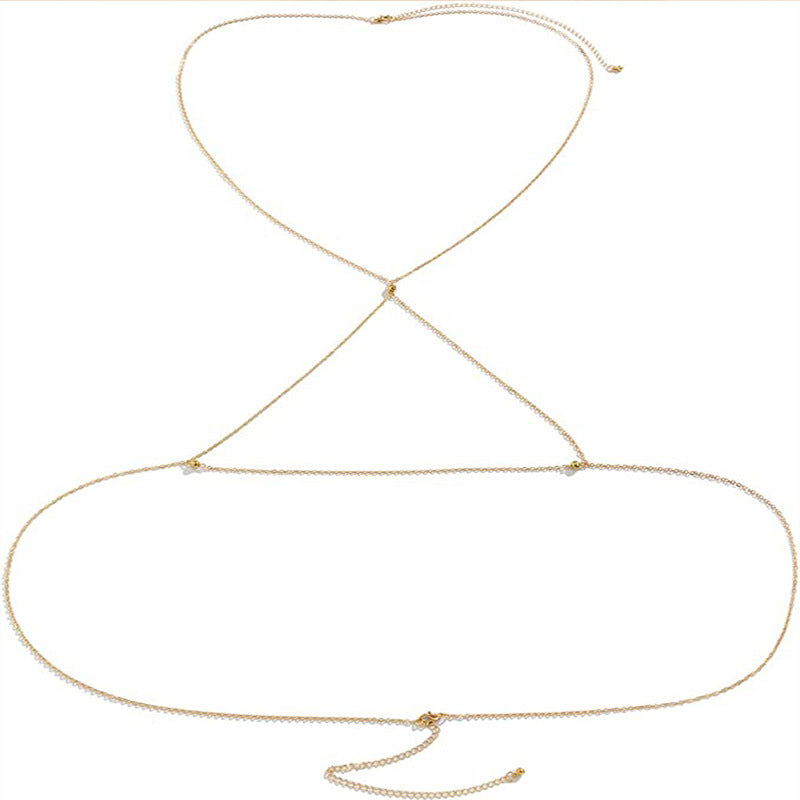 Gold Metal Body Chain