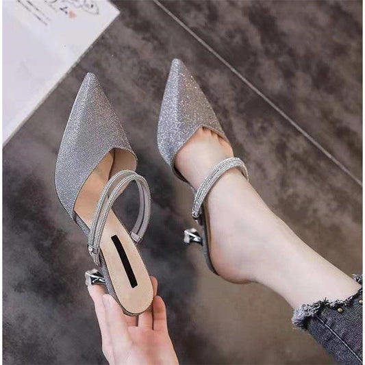 Baotou Sandals Stiletto Heels