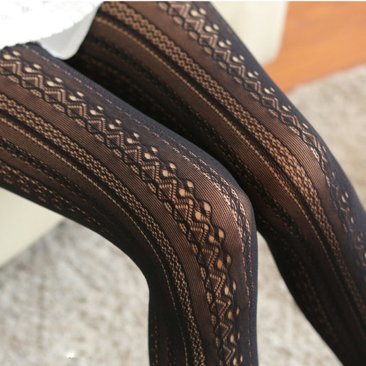 Knit Hollow Thick Tights