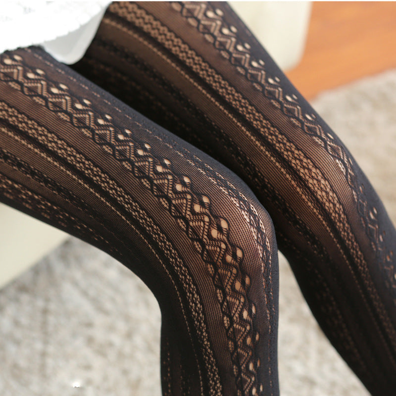 Knit Hollow Thick Tights