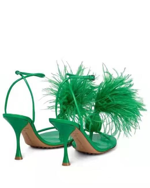 Feather High Heel Shoes