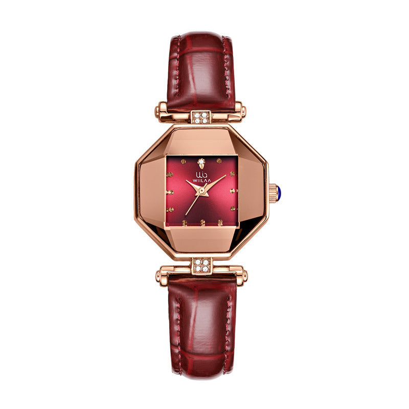 Ladies Square Quartz Waterproof Watch