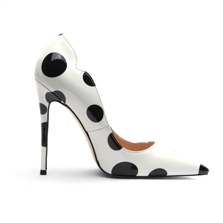 Polka Dot High-heeled Shoes