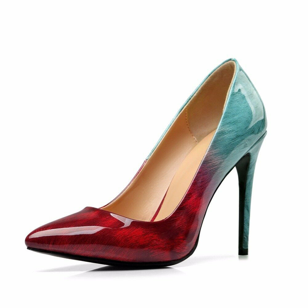 Stiletto-Schuhe in Colorblock-Optik