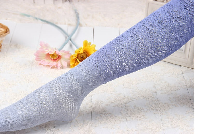 Gradient Colour Hollow Anti-hook Silk Jacquard Pantyhose Lace Tights