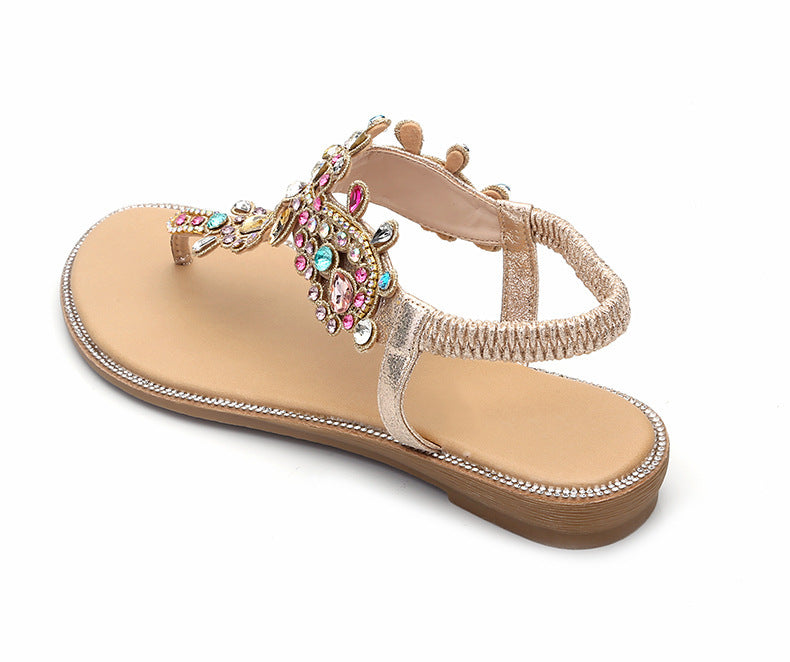 Jewelled Flat Sandals