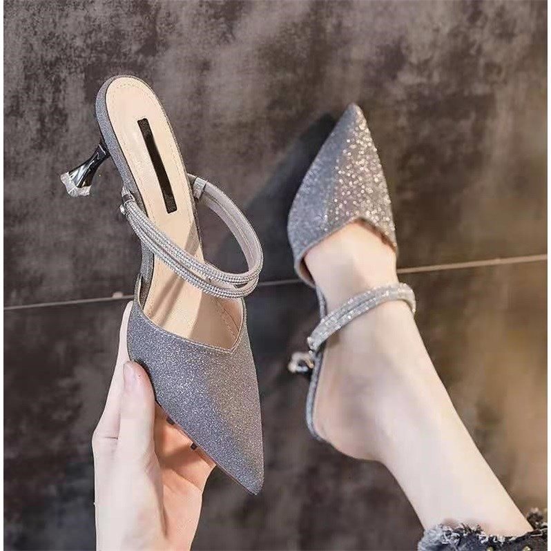 Baotou Sandals Stiletto Heels