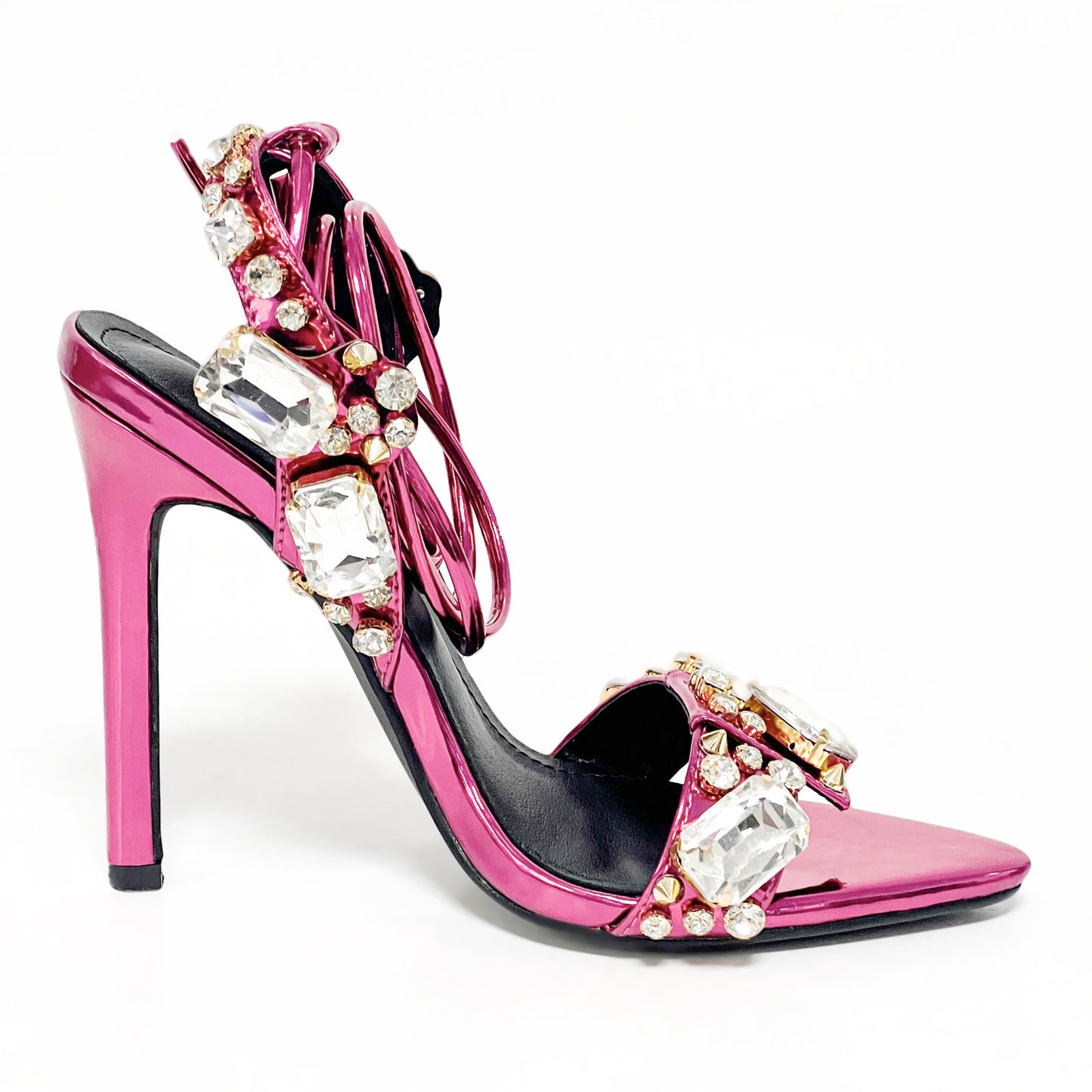 Rhinestone Wrap Stiletto Heels