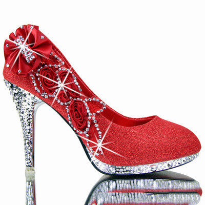 Sequin High Heeled Shoes